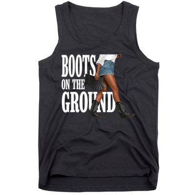 Boots On The Ground  Cowgirl Melanin  Tank Top