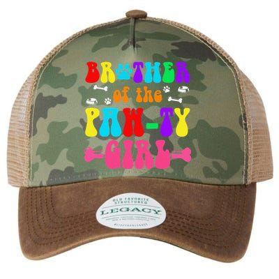 Brother Of The Paw.Ty Girl Dog Family Matching Party Groovy Legacy Tie Dye Trucker Hat