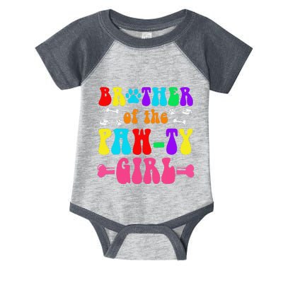 Brother Of The Paw.Ty Girl Dog Family Matching Party Groovy Infant Baby Jersey Bodysuit