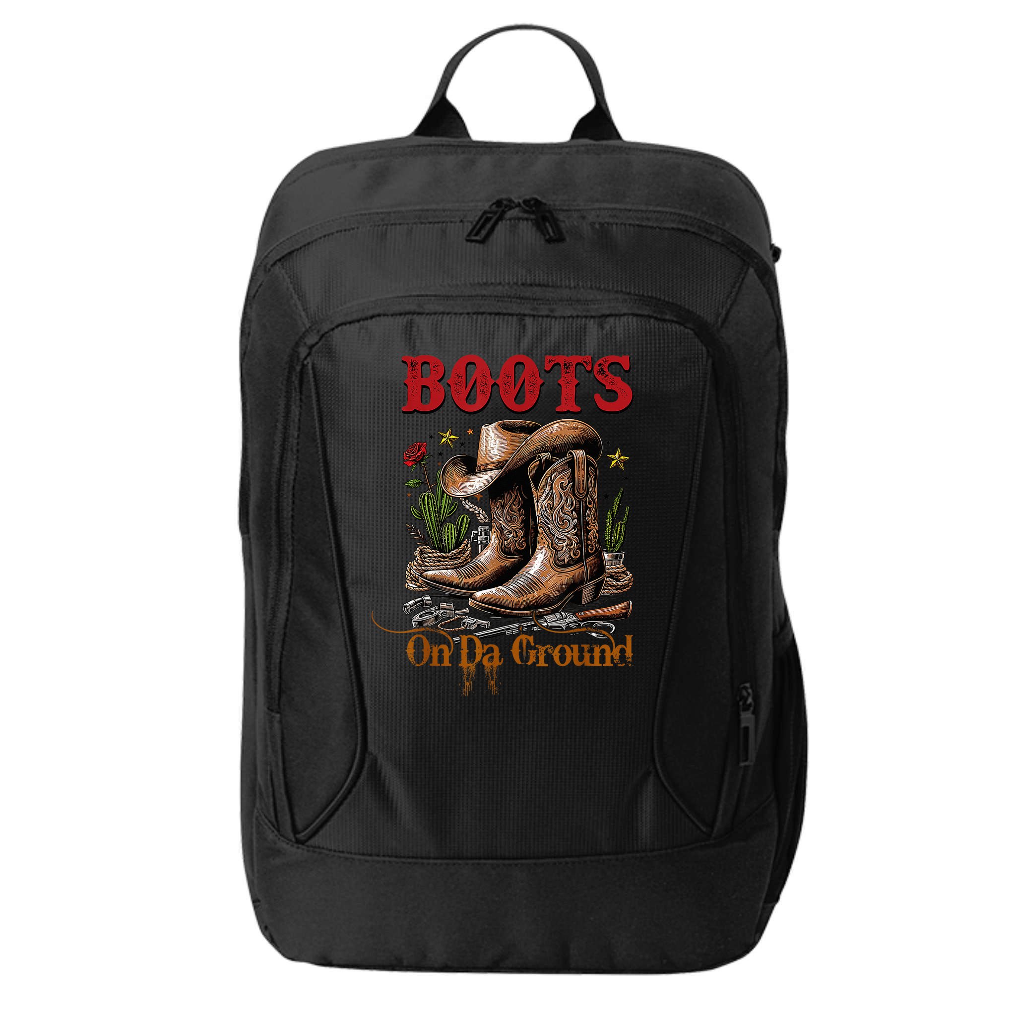 Boots On The Ground Cowgirl Linedance Boot Cowboy Western City Backpack