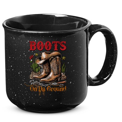 Boots On The Ground Cowgirl Linedance Boot Cowboy Western 15oz Campfire Ceramic Mug