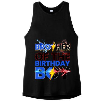 Brother Of The Birthday Boy Hedgehog Family Party Ladies PosiCharge Tri-Blend Wicking Tank