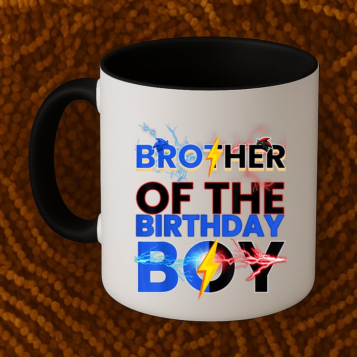 Brother Of The Birthday Boy Hedgehog Family Party Mug