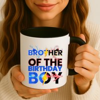 Brother Of The Birthday Boy Hedgehog Family Party Mug