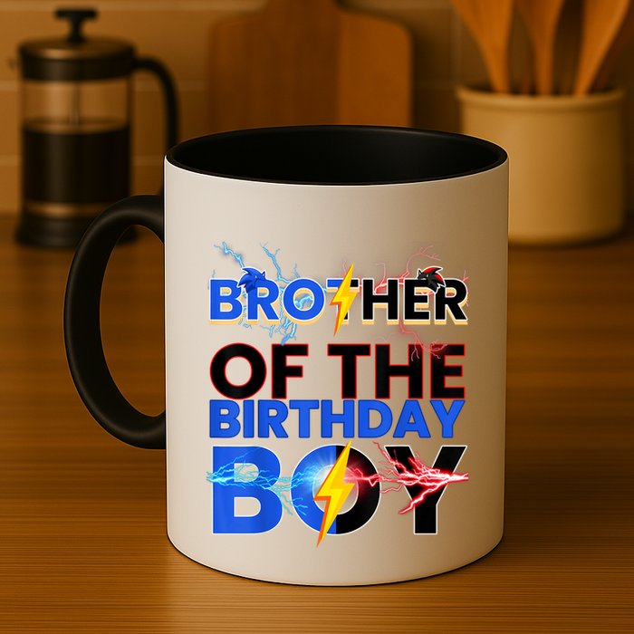 Brother Of The Birthday Boy Hedgehog Family Party Mug
