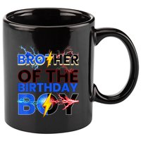 Brother Of The Birthday Boy Hedgehog Family Party 11oz C Handle Ceramic Mug
