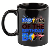 Brother Of The Birthday Boy Hedgehog Family Party 11oz C Handle Ceramic Mug