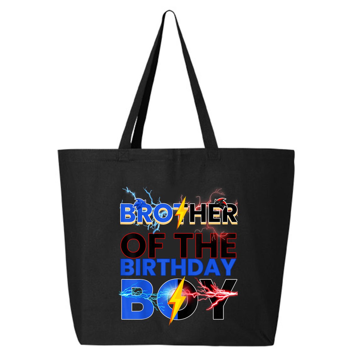 Brother Of The Birthday Boy Hedgehog Family Party 25L Jumbo Tote