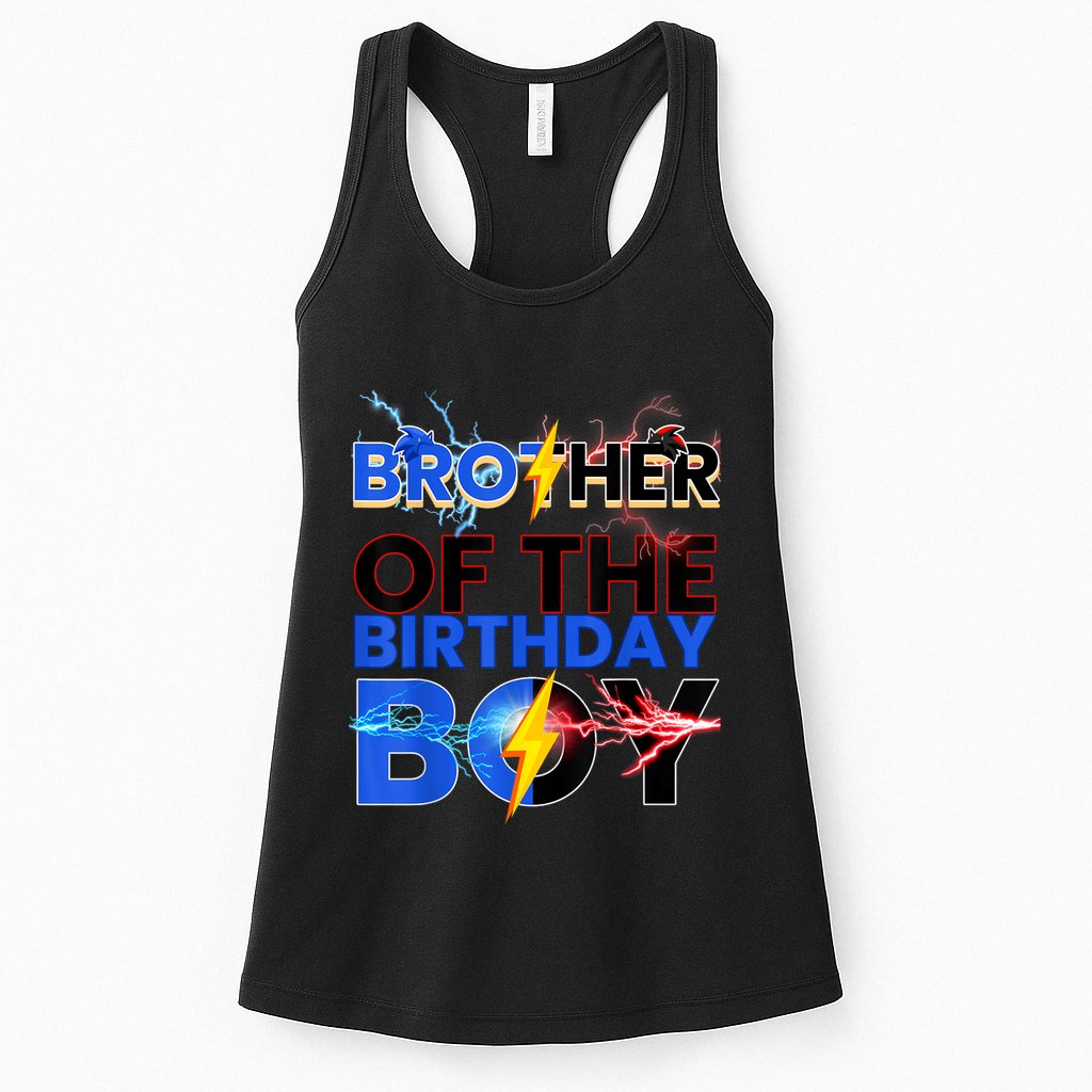 Brother Of The Birthday Boy Hedgehog Family Party Womens Tank Top