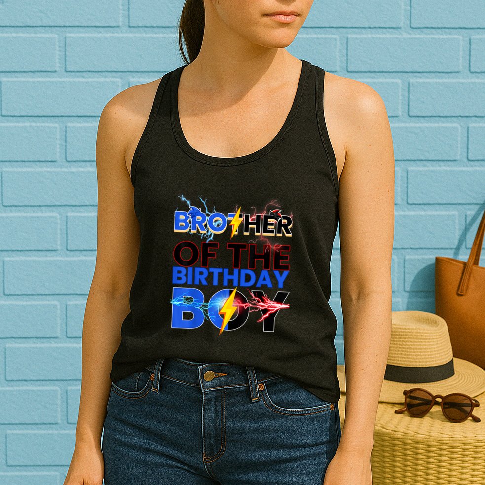 Brother Of The Birthday Boy Hedgehog Family Party Womens Tank Top