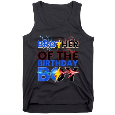 Brother Of The Birthday Boy Hedgehog Family Party Tank Top