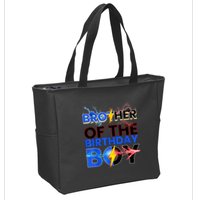 Brother Of The Birthday Boy Hedgehog Family Party Zip Tote Bag