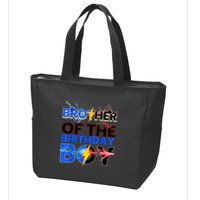 Brother Of The Birthday Boy Hedgehog Family Party Zip Tote Bag