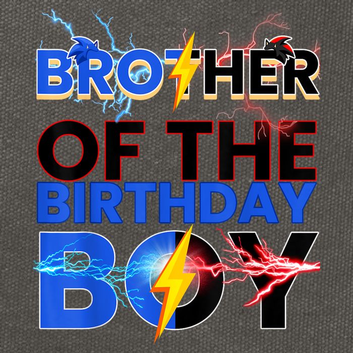 Brother Of The Birthday Boy Hedgehog Family Party Cotton Canvas Backpack