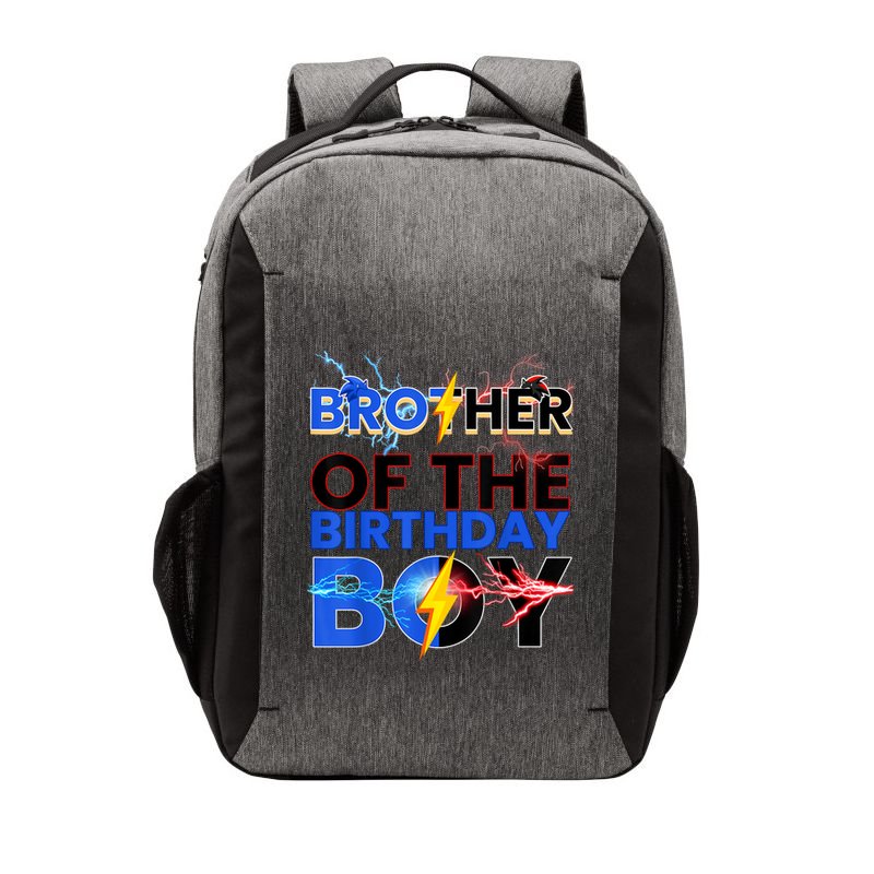Brother Of The Birthday Boy Hedgehog Family Party Vector Backpack
