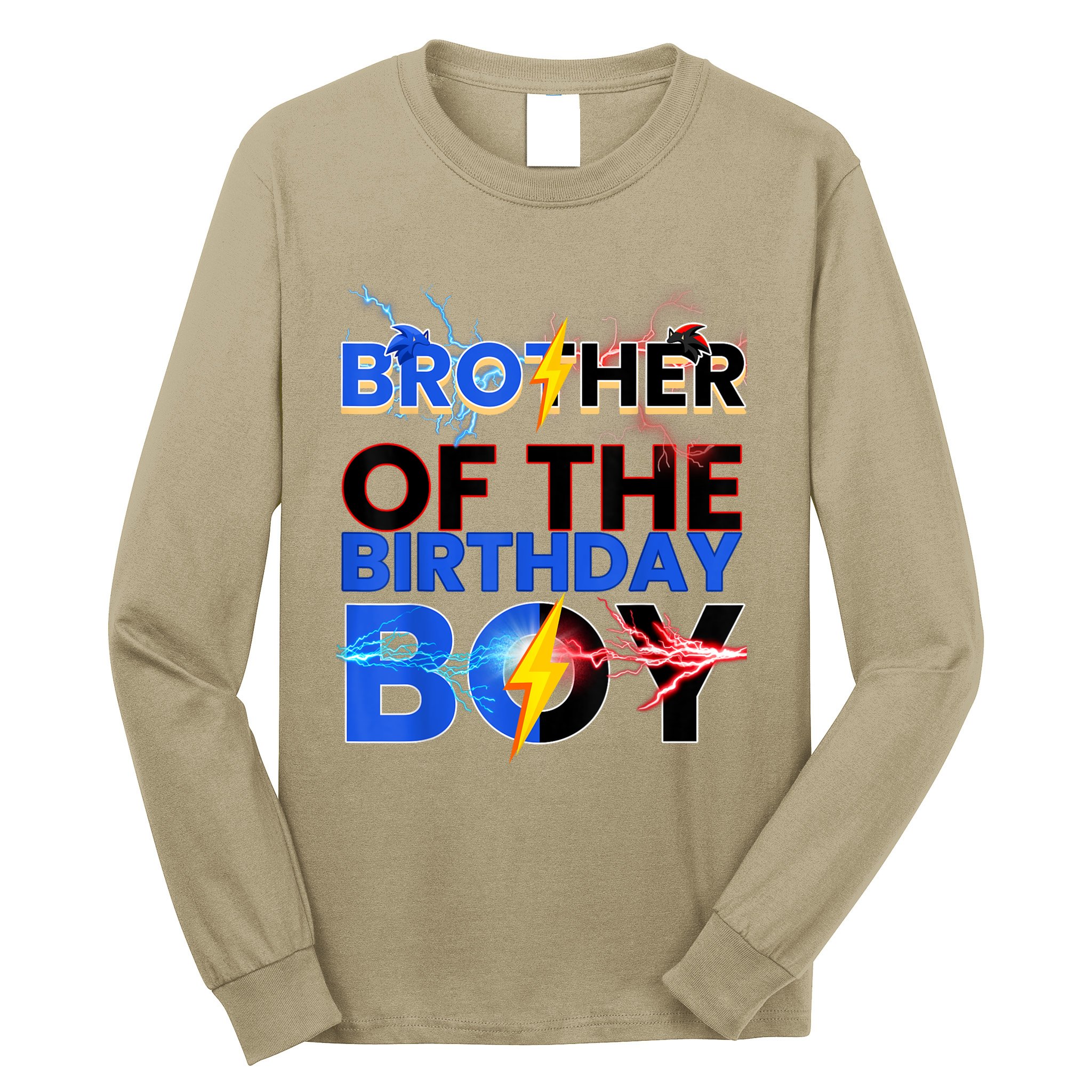 Brother Of The Birthday Boy Hedgehog Family Party Long Sleeve Shirt