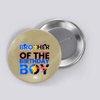 Brother Of The Birthday Boy Hedgehog Family Party Button