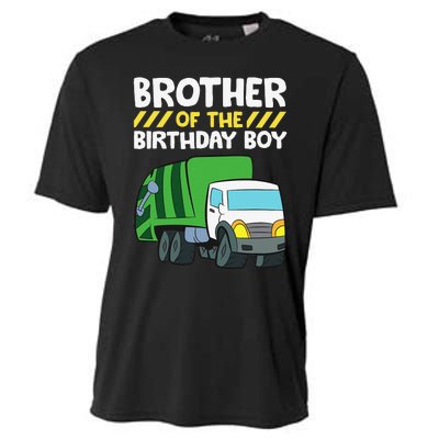 Brother Of The Birthday Garbage Truck Birthday Party Cooling Performance Crew T-Shirt