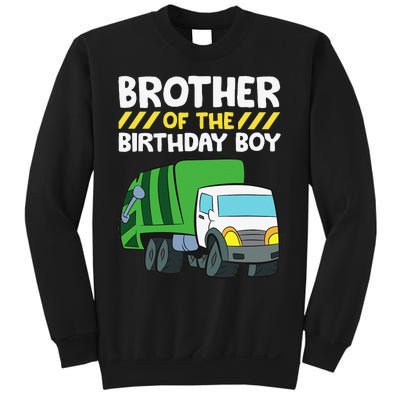 Brother Of The Birthday Garbage Truck Birthday Party Sweatshirt