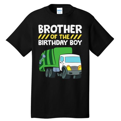 Brother Of The Birthday Garbage Truck Birthday Party Tall T-Shirt