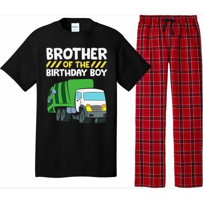 Brother Of The Birthday Garbage Truck Birthday Party Pajama Set