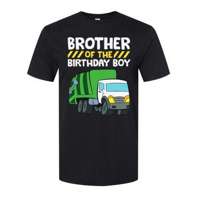 Brother Of The Birthday Garbage Truck Birthday Party Softstyle CVC T-Shirt