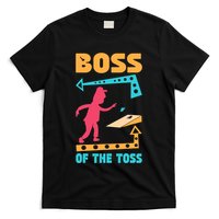 Boss Of The Toss Dad Cornhole Game Bean Bag Toss Funny T-Shirt