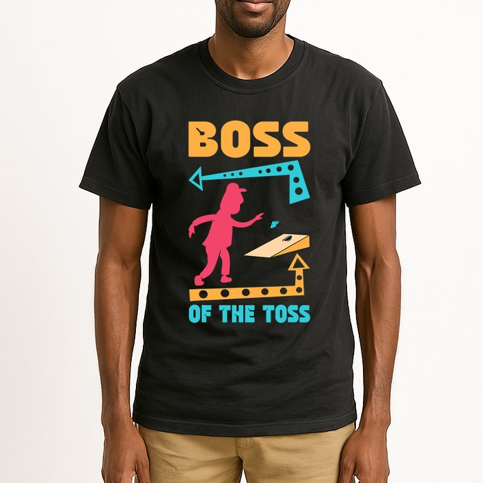 Boss Of The Toss Dad Cornhole Game Bean Bag Toss Funny Tall T-Shirt