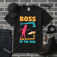 Boss Of The Toss Dad Cornhole Game Bean Bag Toss Funny Tall T-Shirt