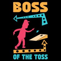 Boss Of The Toss Dad Cornhole Game Bean Bag Toss Funny Impact Tech Backpack