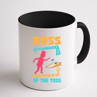 Boss Of The Toss Dad Cornhole Game Bean Bag Toss Funny Mug
