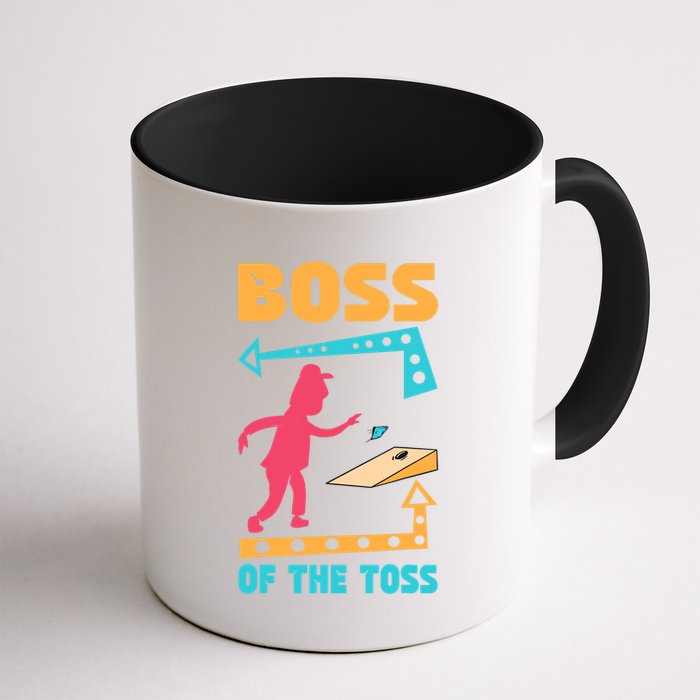 Boss Of The Toss Dad Cornhole Game Bean Bag Toss Funny Mug