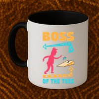 Boss Of The Toss Dad Cornhole Game Bean Bag Toss Funny Mug