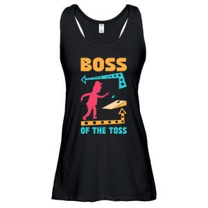 Boss Of The Toss Dad Cornhole Game Bean Bag Toss Funny Ladies Essential Flowy Tank