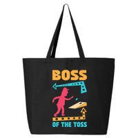 Boss Of The Toss Dad Cornhole Game Bean Bag Toss Funny 25L Jumbo Tote