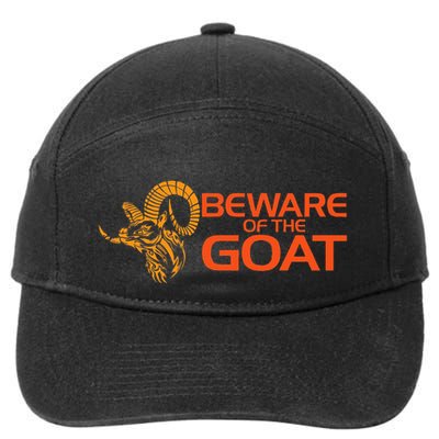 Beware Of The Goat Freemason Masonic Freemasonry 7-Panel Snapback Hat