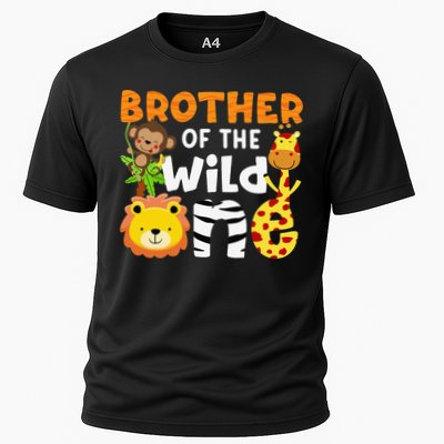 Brother of the Wild One Zoo Theme Bday Safari Jungle Animals Performance Shirt