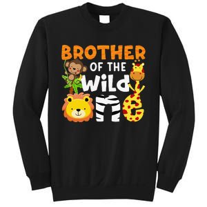 Brother of the Wild One Zoo Theme Bday Safari Jungle Animals Sweatshirt