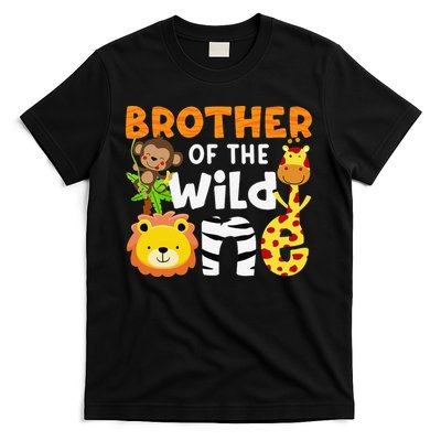 Brother of the Wild One Zoo Theme Bday Safari Jungle Animals T-Shirt