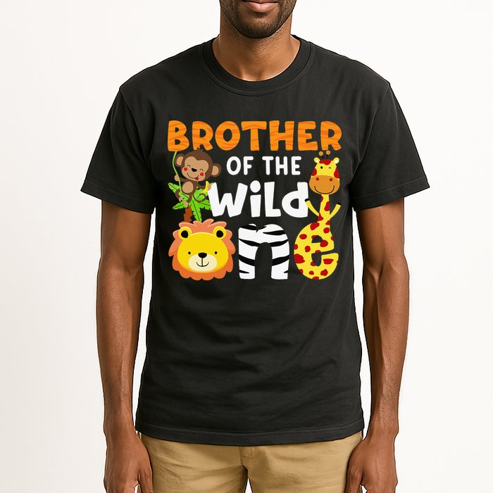 Brother of the Wild One Zoo Theme Bday Safari Jungle Animals Tall T-Shirt