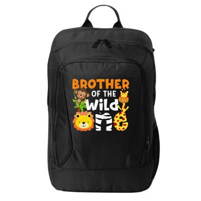 Brother of the Wild One Zoo Theme Bday Safari Jungle Animals City Backpack
