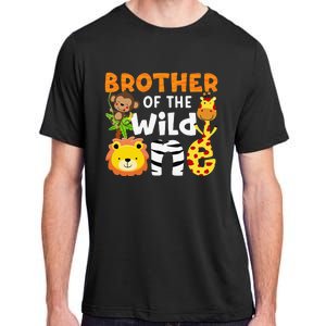 Brother of the Wild One Zoo Theme Bday Safari Jungle Animals Adult ChromaSoft Performance T-Shirt