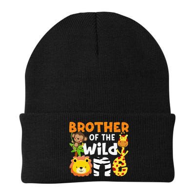 Brother of the Wild One Zoo Theme Bday Safari Jungle Animals Beanie