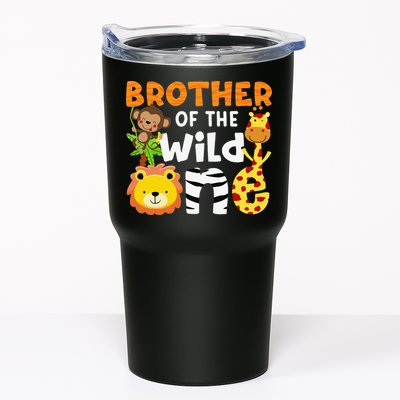Brother of the Wild One Zoo Theme Bday Safari Jungle Animals Tumbler