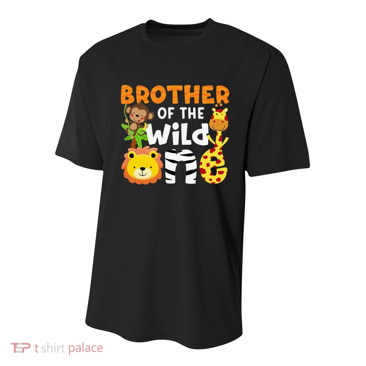 Brother of the Wild One Zoo Theme Bday Safari Jungle Animals Youth Performance Sprint T-Shirt