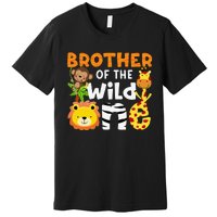 Brother of the Wild One Zoo Theme Bday Safari Jungle Animals Premium T-Shirt