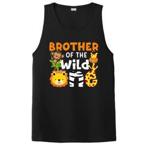 Brother of the Wild One Zoo Theme Bday Safari Jungle Animals PosiCharge Competitor Tank