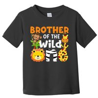 Brother of the Wild One Zoo Theme Bday Safari Jungle Animals Toddler T-Shirt
