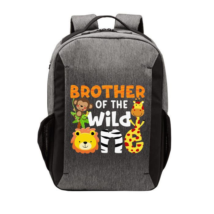 Brother of the Wild One Zoo Theme Bday Safari Jungle Animals Vector Backpack