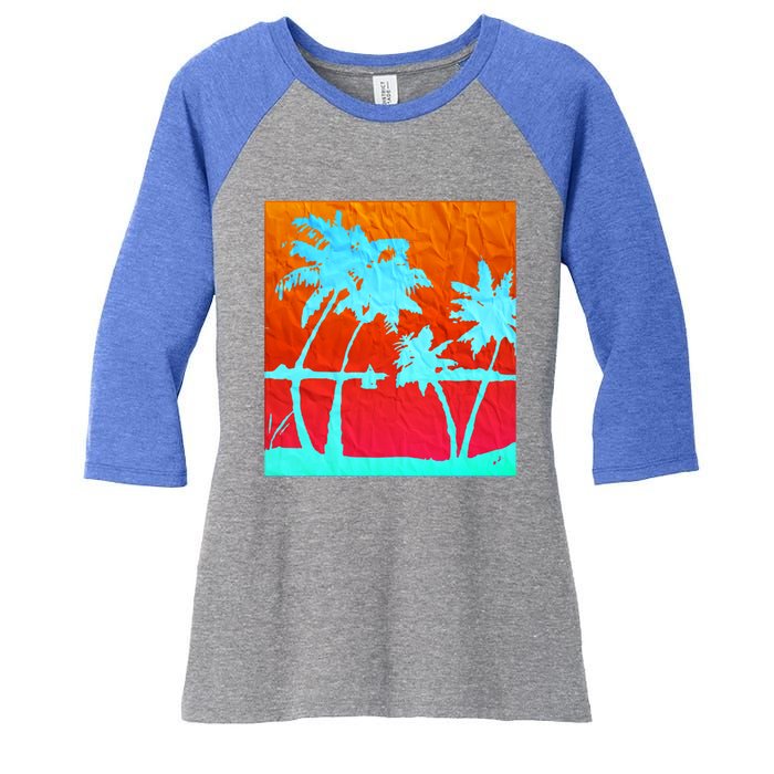 Bring On The Sunshine Cool Gift Women's Tri-Blend 3/4-Sleeve Raglan Shirt